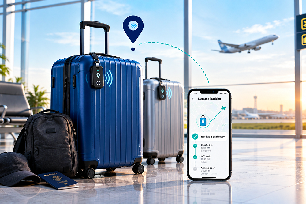 Luggage and suitcase tracking for travel